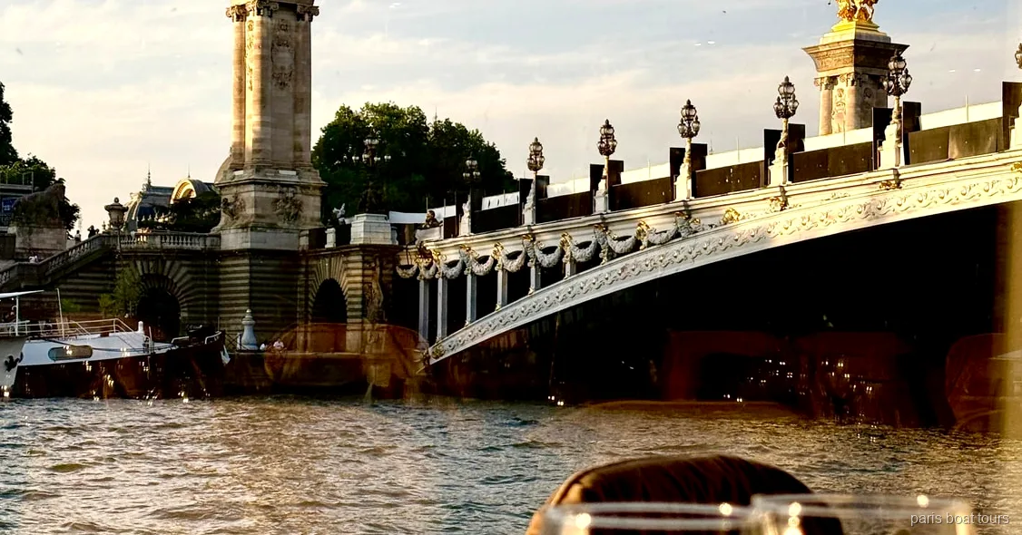 Vaixell del sopar bistronòmic en creuer pel Sena passant per la Torre Eiffel il·luminada